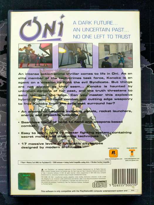 Oni - PlayStation 2 / PS2 (RARE)