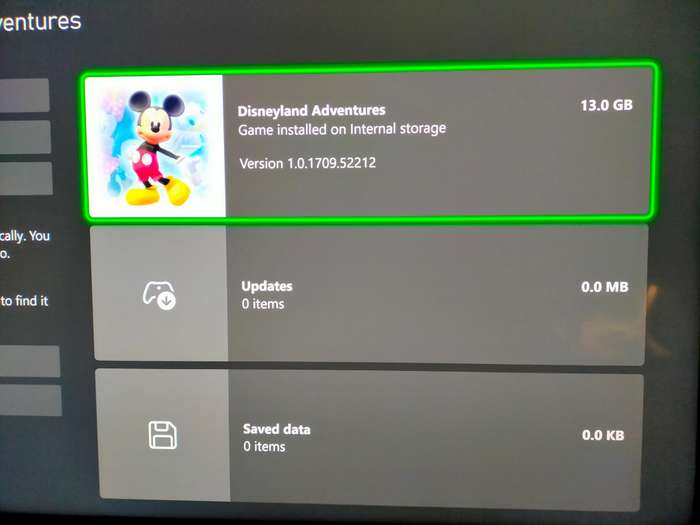 Disneyland Adventures - XBOX ONE (RARE)