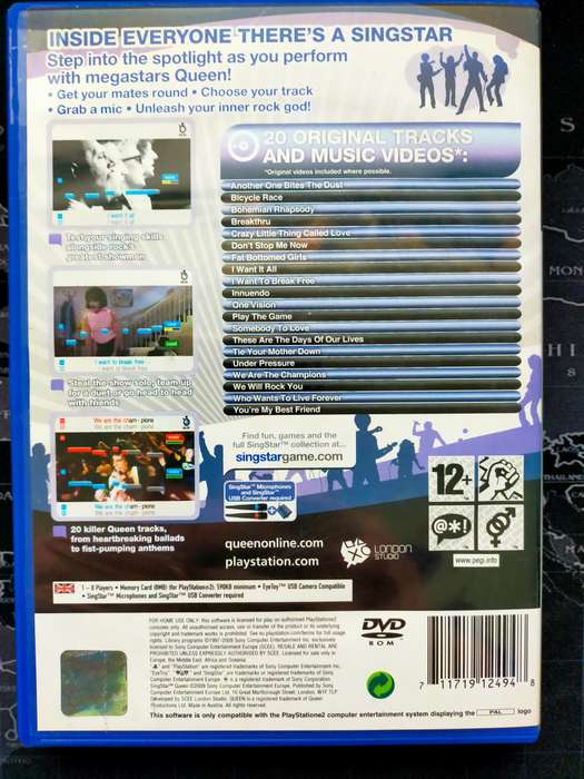 SingStar Queen - PS2 / PlayStation 2