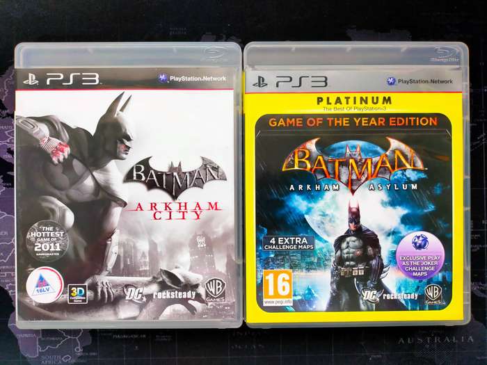 Batman Arkham Asylum GOTY and Arkham City - PS3 / PlayStation 3
