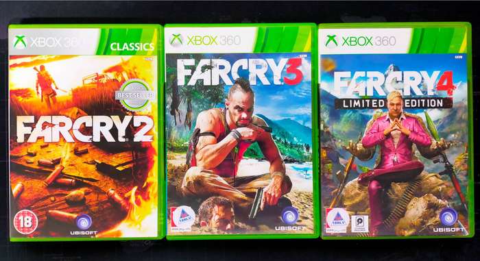 Far Cry 2, Far Cry 3 and Far Cry 4 - Xbox 360