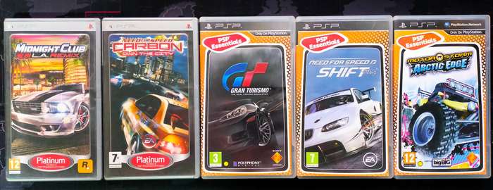 Five Racing Games Bundle  - PSP / PlayStation Portable