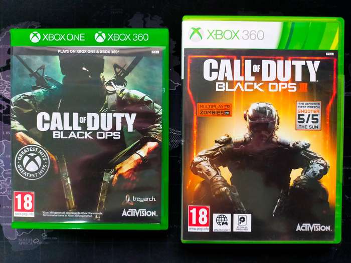 Call of Duty Black Ops 1 and 3 - XBOX 360