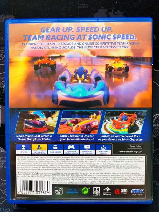 Team Sonic Racing - PS4 / PlayStation 4