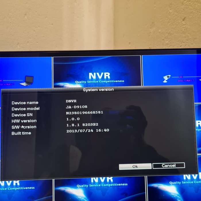 8-Channel Network Video Recorder JA-D9108 2.64H RJ45 Ethernet Ports