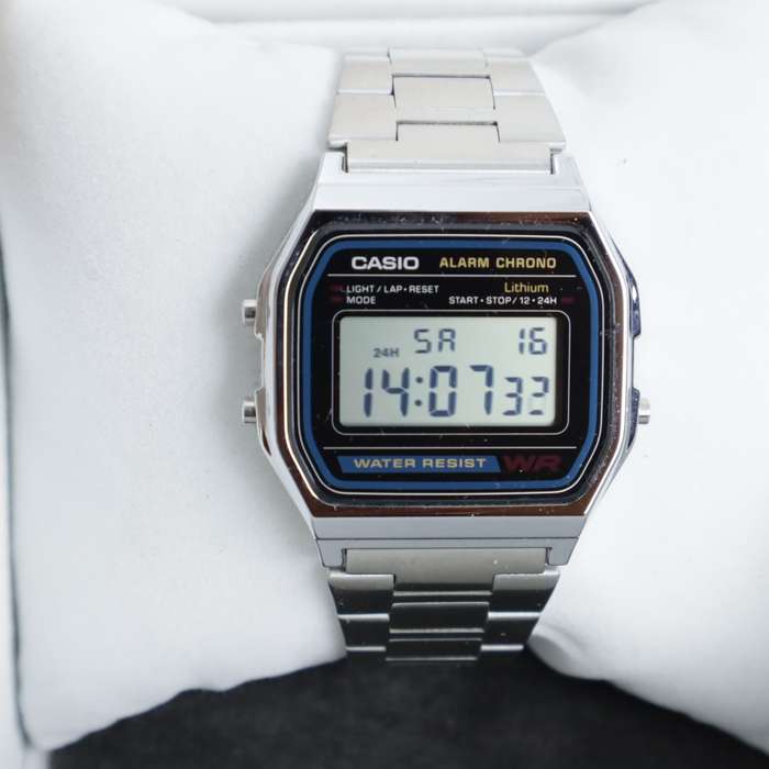 Casio WR - A158WA-1Q Retro Unisex Water Resistant Digital Watch