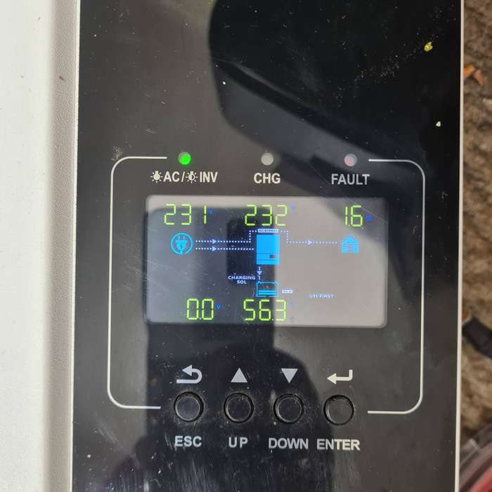 Growatt SPF 5000 ES Off-Grid Hybrid Solar Inverter - 48V 5KVA/ 5KW  - Battery - Wifi Dongle