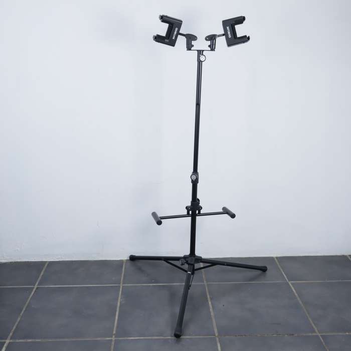 QuikLok Universal Self-Locking Double Guitar Stand