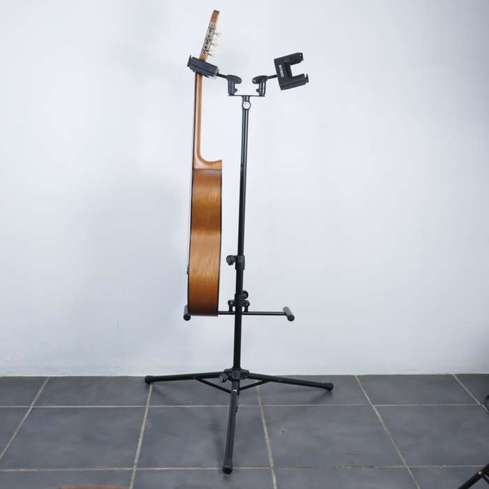 QuikLok Universal Self-Locking Double Guitar Stand