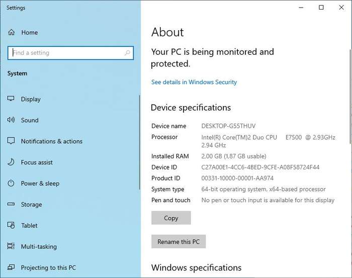 HP Compaq 500BMT Desktop PC | Intel(R) Core(TM)2 Duo E7500 | 2.93GHz | 2GB DDR3 RAM | 500GB HDD