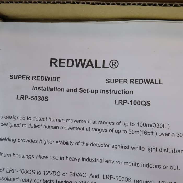 OPTEX Security Intrusion detector REDWALL - LRP-100QS