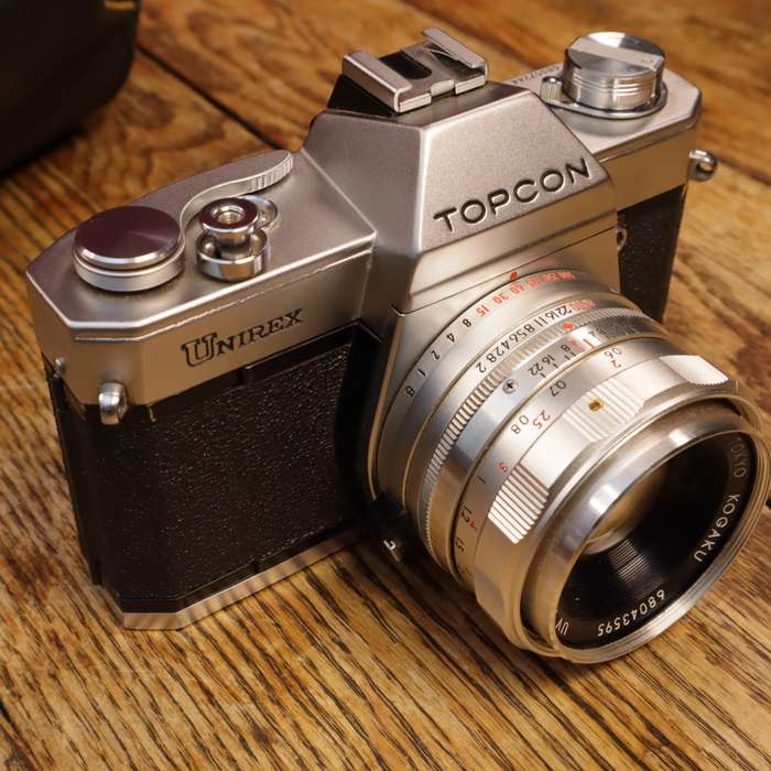 VINTAGE - Topcon Unirex with 50mm UV Topcore Kogaku 1:2 Lens