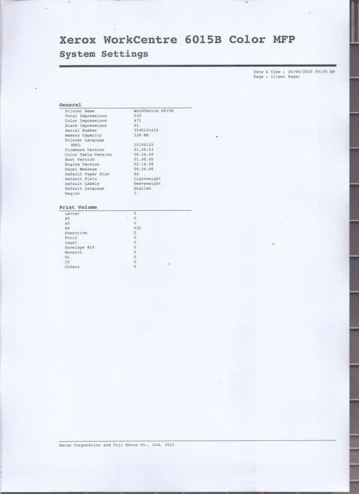 Xerox WorkCentre 6015 A4 All-In-One Colour Laser Printer