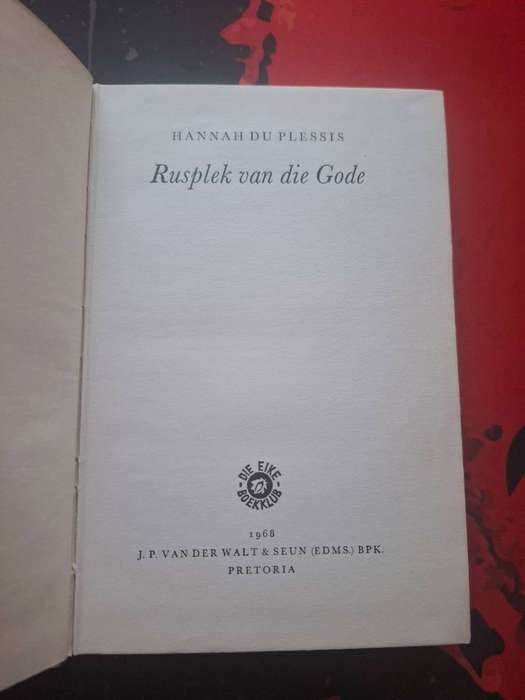 Hannah du Plessis - Rusplek van die gode