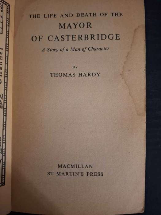 Thomas Hardy - The mayor of Casterbridge