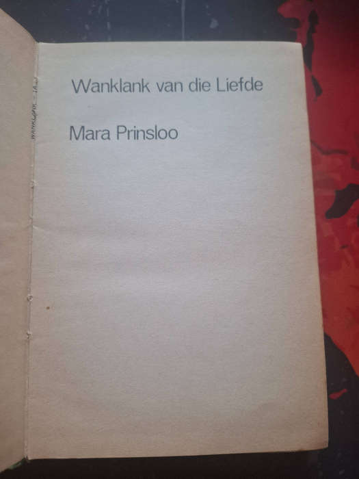 Mara Prinsloo - Wanklank van die liefde