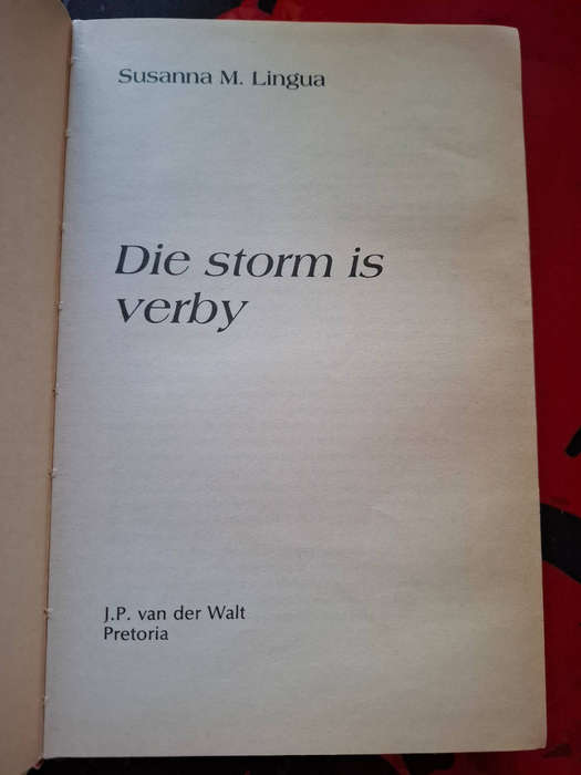 Susanna M. Lingua - Die storm is verby
