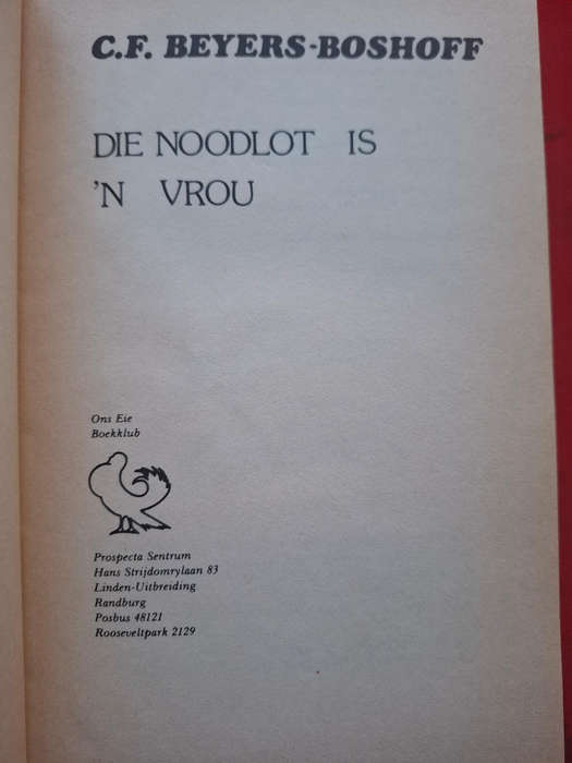 C.F. Beyers - boshoff - die noodlot is n vrou