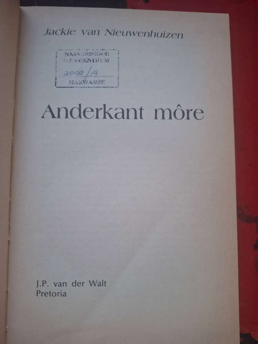 Jackie van Nieuwenhuizen - Anderkant môre