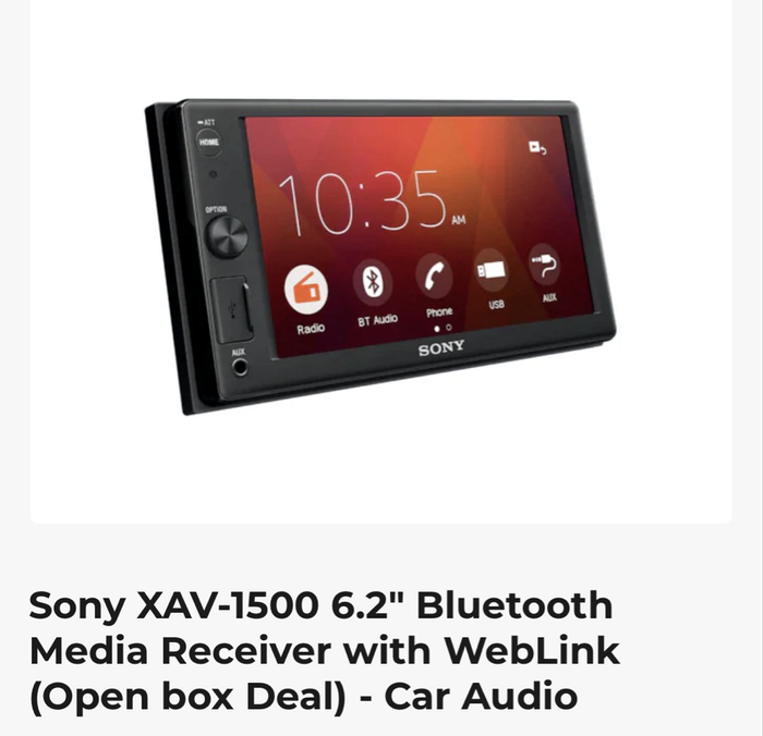 Sony XAV-1500 Media Radio
