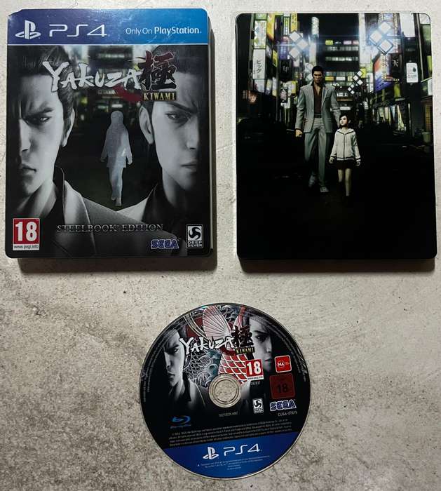 PS4 Game  Yakuza Kiwami Steelbook Edition  CIB  PlayStation 4