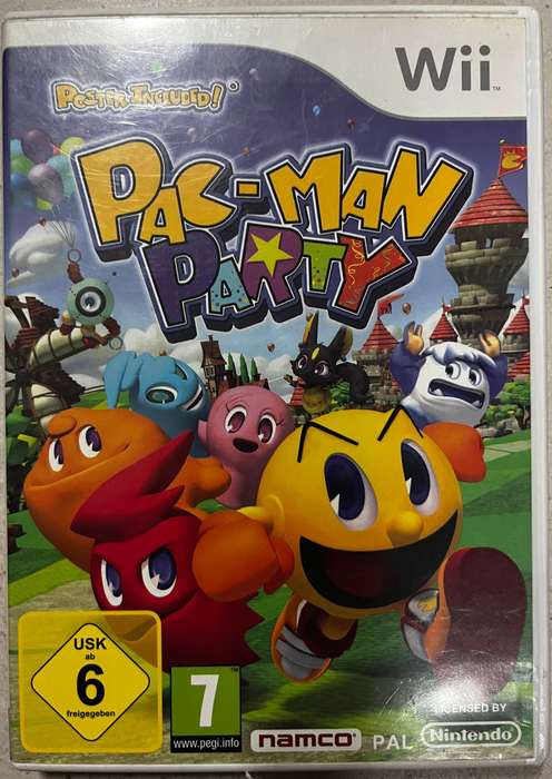 Pac-Man Party (Nintendo Wii)  Complete in Box  Family Party Game