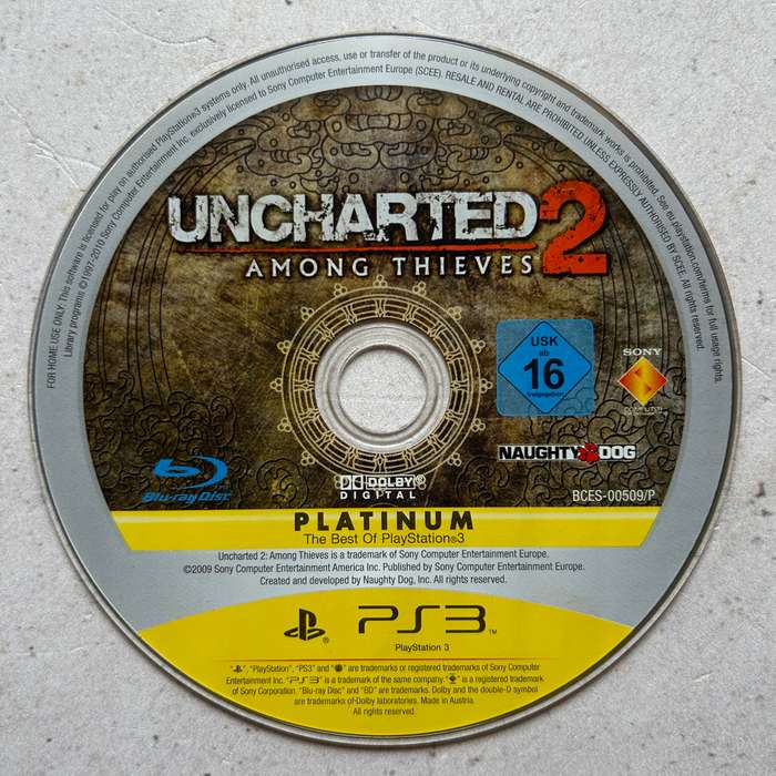 Uncharted 2: Among Thieves (PS3) - Disk Only