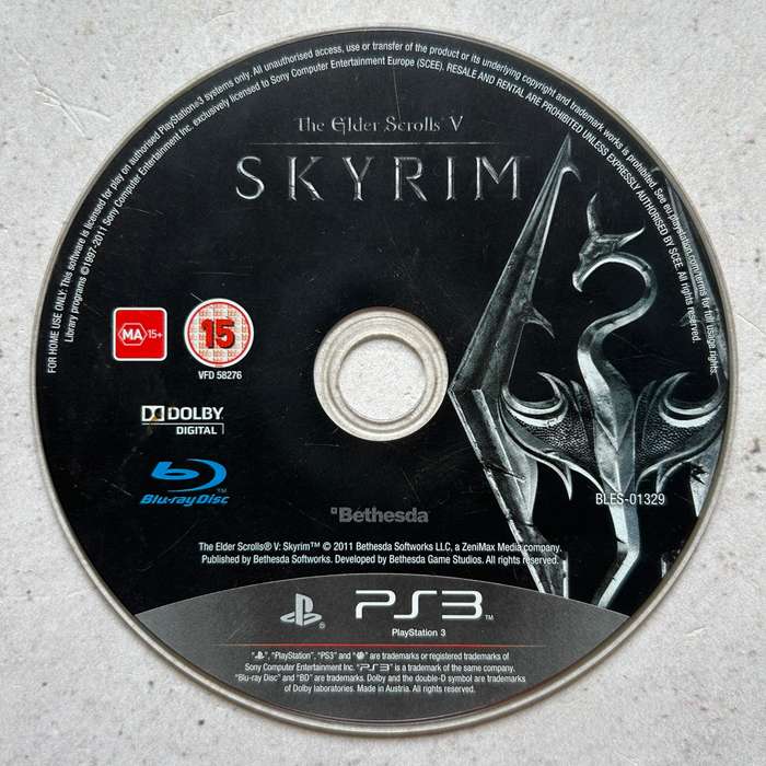 The Elder Scrolls V (5) Skyrim (PS3) - Disk Only