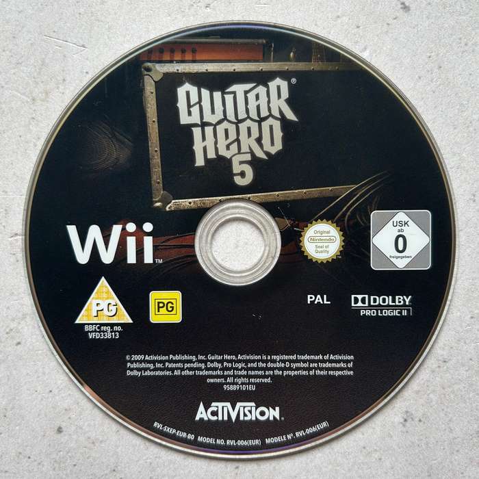 Guitar Hero 5 (Wii) - Disk Only