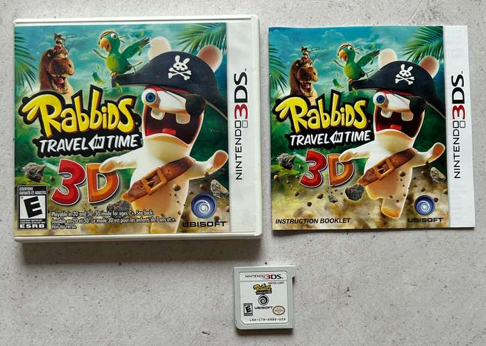 Rabbids Travel in Time 3D (Nintendo 3DS) - Complete