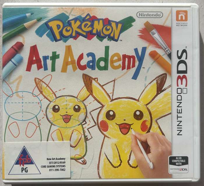 3DS Game  Pokémon Art Academy  Complete in Box  Nintendo 3DS