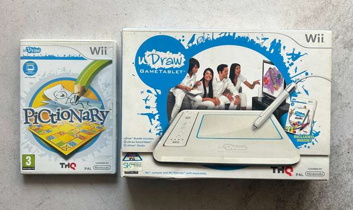 Wii  UDraw Tablet + UDraw Studio (Boxed) + Pictionary  Complete Bundle