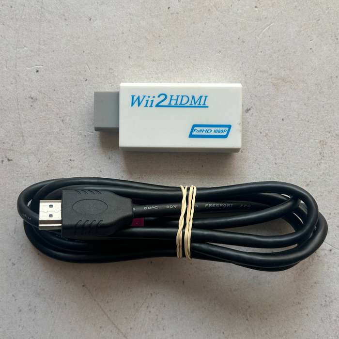 Wii HDMI Converter + HDMI Cable  High-Quality Wii to HDMI Adapter