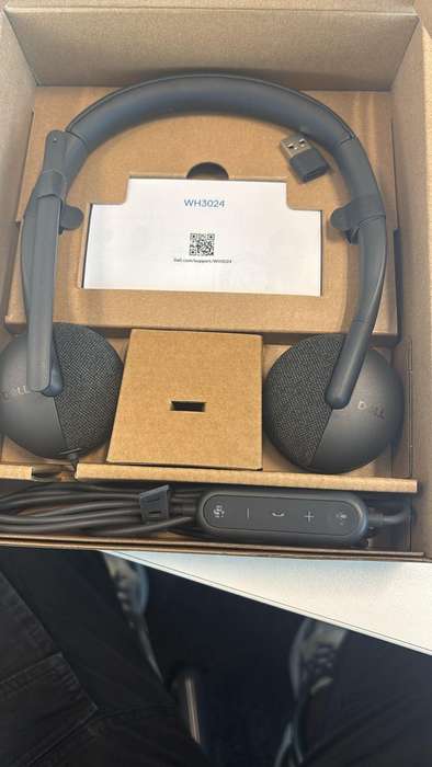 Dell WH3024 AI-Based Noise Cancellation Wired Headset