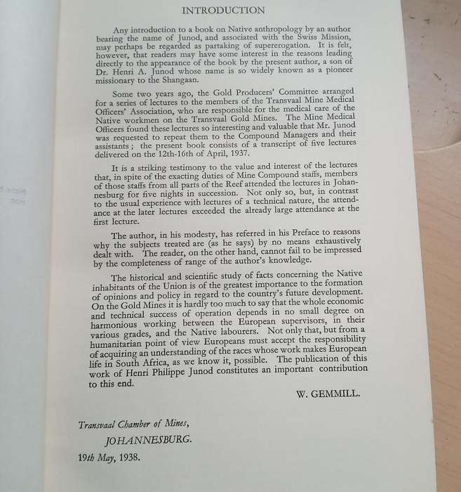 Bantu Heritage by Junod, H.P. Published by Johannesburg, Hortors, 1937