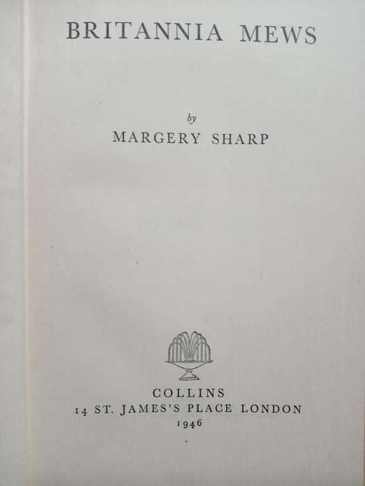 Britannia Mews-Margery Sharp 1946
