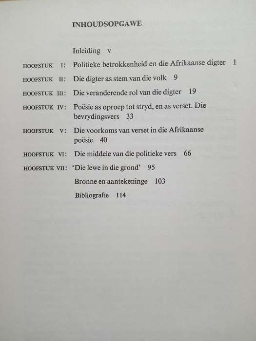 Poesie en Politiek: 'n voorlopige verkenning van betrokkenheid in die Afrikaanse poesie-A.J. ...