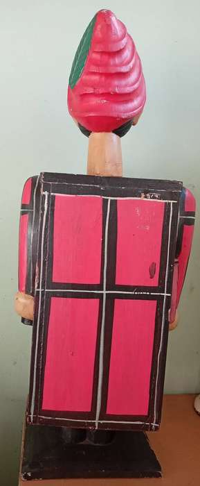 Vintage Pinocchio-handcarved cd stand