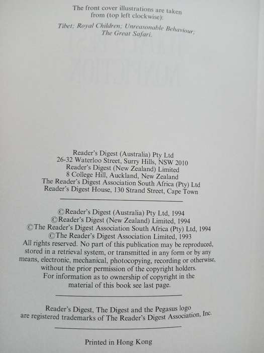 Today's Best Nonfiction-Reader's Digest 1994