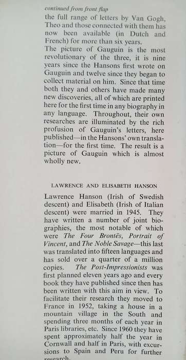 The Post Impressionists: Cezanne, Gauguin and Van Gogh -Lawrence & Elizabeth Hanson