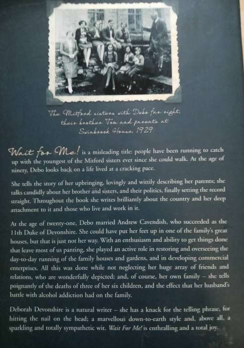 Wait For Me! Memoirs of the Youngest Mitford Sisters-Deborah Devonshire