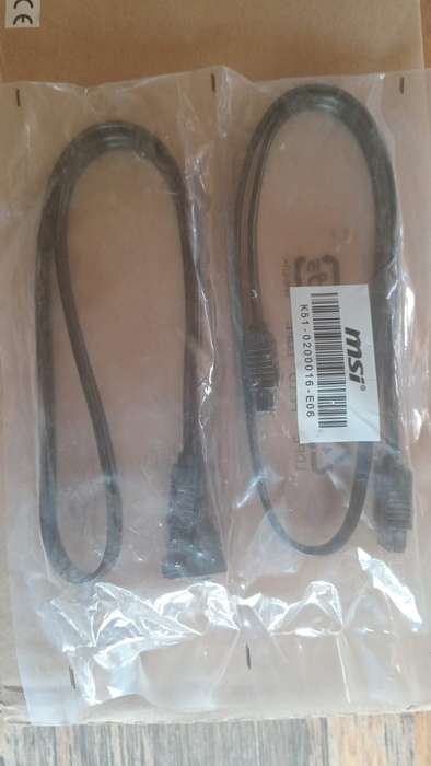 Sata 3 - Straight Cable To 90 Degree and Straight Cable Connector Black (Twin Pack)