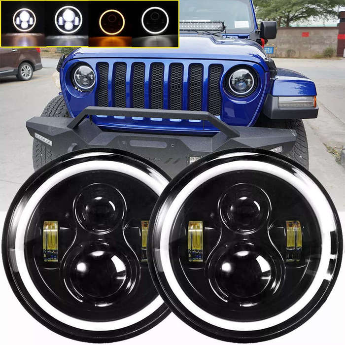 1pcs 7 inch Wrangler round headlight LED headlight