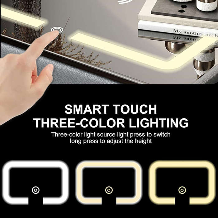 Modern multifunctional bedside table bedroom nightstand with bluetooth speaker wireless charging