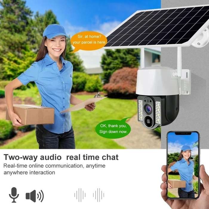Automatic Home Security Solar Powered WIFI Surveillance Camera