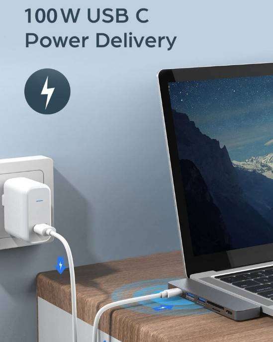Second Hand 7 in 2 USB-C Hub For MacBook Pro / MacBook Air