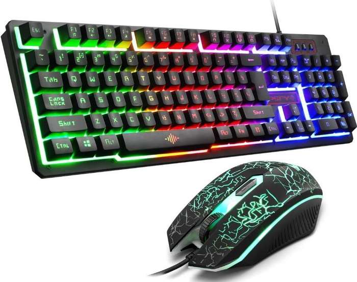 Second Hand K13 Wired Gaming Backlight Keyboard & Mouse Combo with 104 Keys