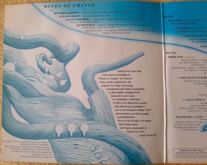 Winds of Change Illusions vinyl LP record - DOUBLE Album Jazz - Collector's Item