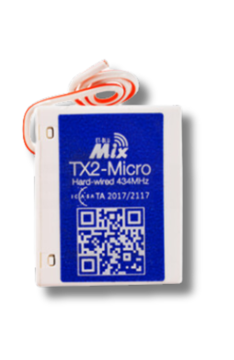 ET Nice TX2 Micro Blu Mix Rolling Code Fixed Transmitter 434MHz
