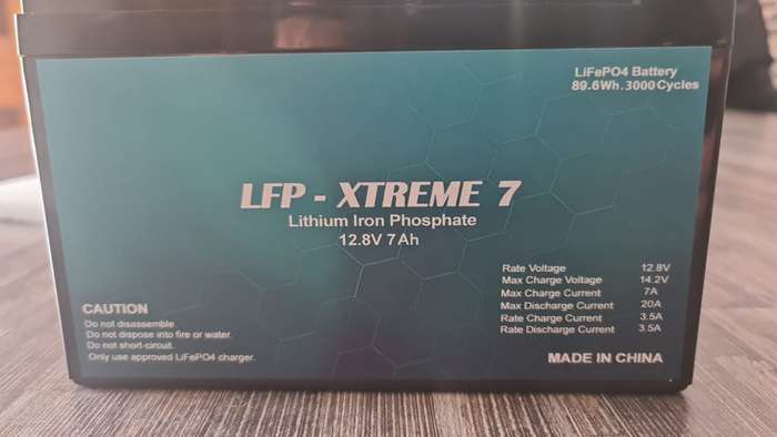 Octopi LFP-Xtreme 7Ah - 12.8V Lithium Iron Phosphate (LiFePO4) Battery